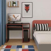 Mesa Escrivaninha Gamer Computador Notebook Estudo Trabalho 90 Preto Vermelho - 2