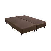 Base Sommier Linho Marrom Queen (158X198X30) Linho - Ortobom - 1
