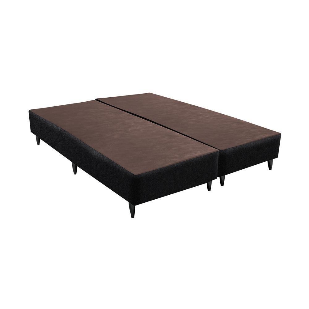 Base Sommier Linho Preto Queen (158X198X23) Linho - Ortobom - 1