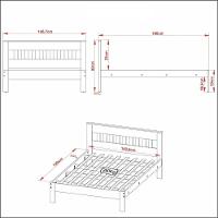 CamaCasal Para Colchão 138 X 188 Cm Cr35011 Amendoa/Branca - 3