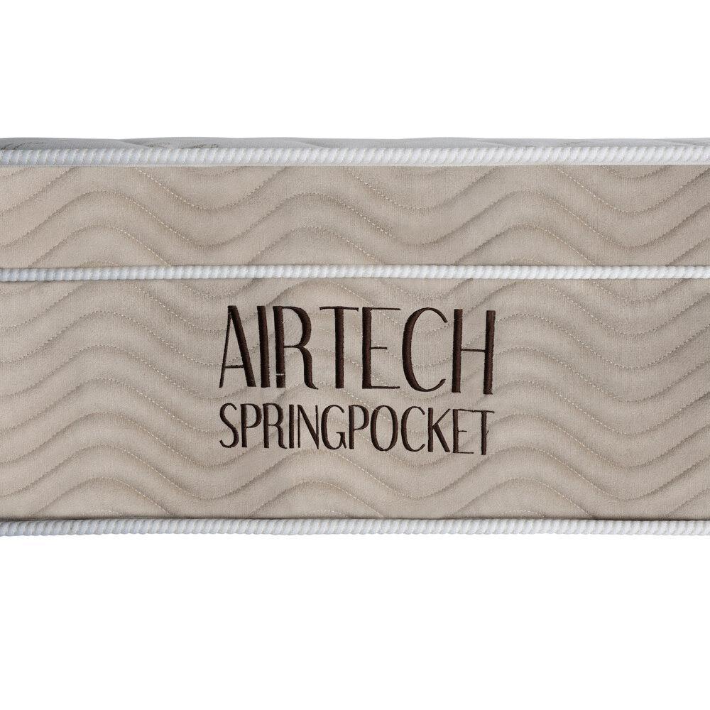 Colchão Airtech Spring Pocket Casal (138X188X30) - Molas Superpocket, Eps, D26 Pró - Airtech - 4