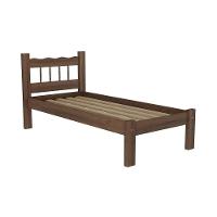 Cama Solteiro Madeira Maciça Com Colchão Madri Cr4161 Imbuia - 2