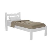Cama Solteiro Madeira Maciça Com Colchão Madri Cr4161 Branca - 4