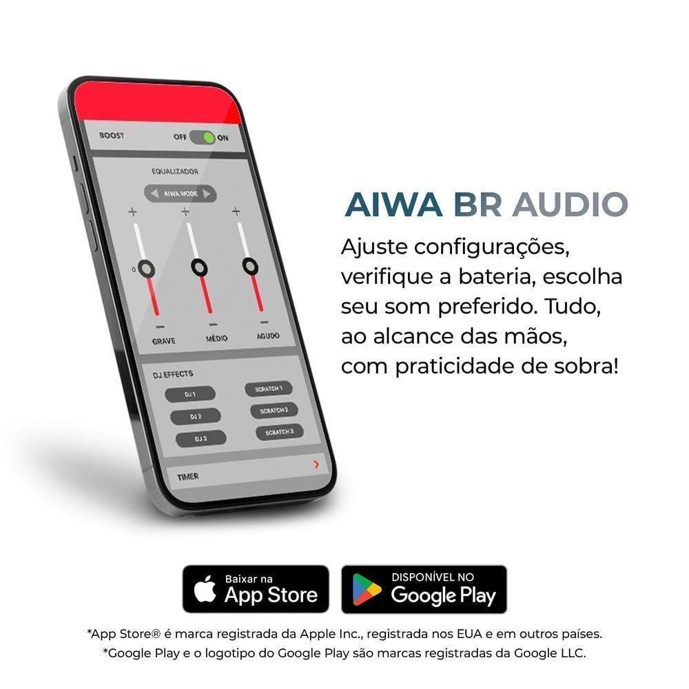 Fone De Ouvido Headphone Aiwa HP-05 Hi-Fi ANC NFC BT APP Bivolt - 8
