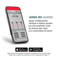 Fone De Ouvido Headphone Aiwa HP-05 Hi-Fi ANC NFC BT APP Bivolt - 8