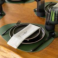 Jogo Americano Copa E Cia Avulso Ravena Orgânico Olive - 3