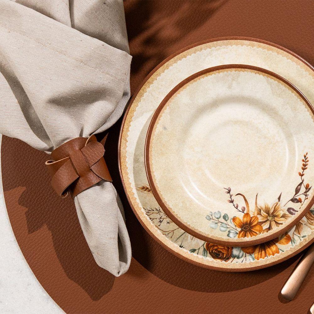 Anel De Guardanapo Copa E Cia 2 Peças Ravena Camurça - 3