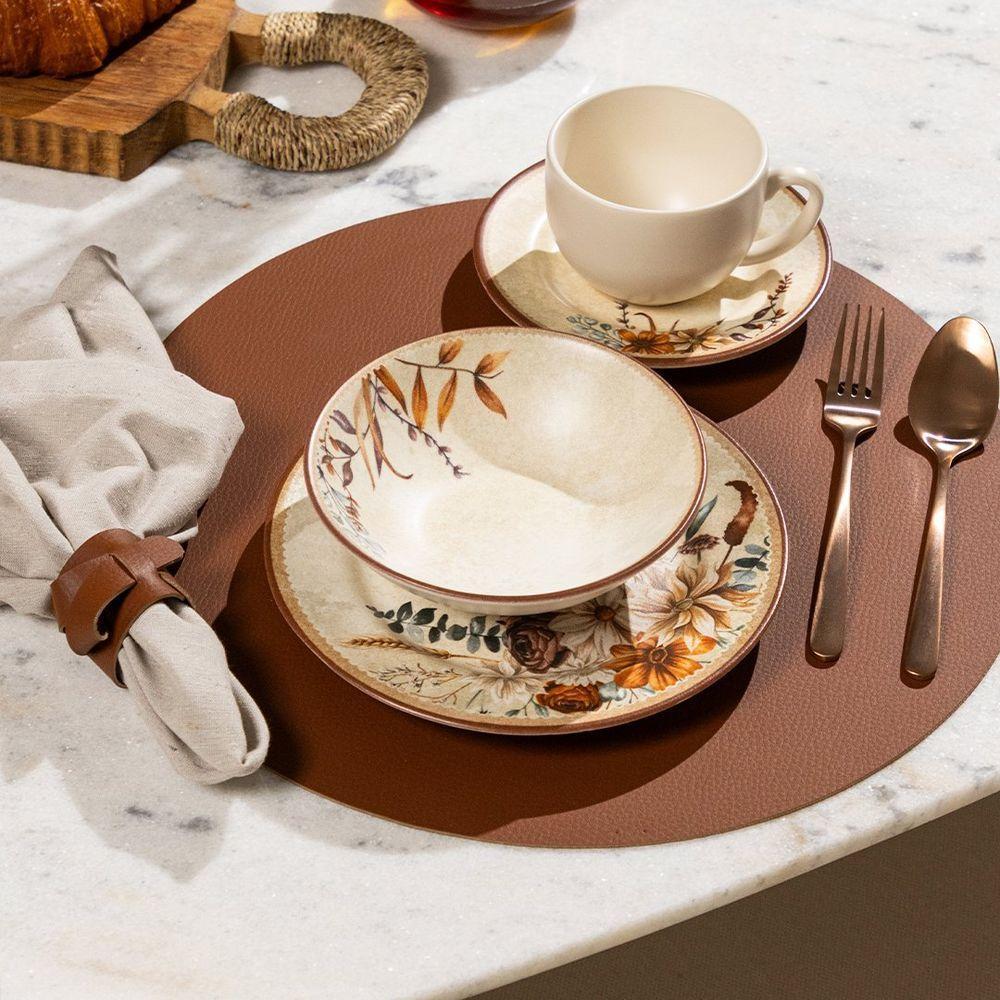 Anel De Guardanapo Copa E Cia 2 Peças Ravena Camurça - 4