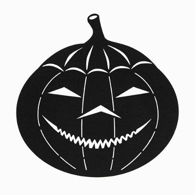 Jogo Americano Copa E Cia Avulso Halloween Em Feltro Abóbora Preta
