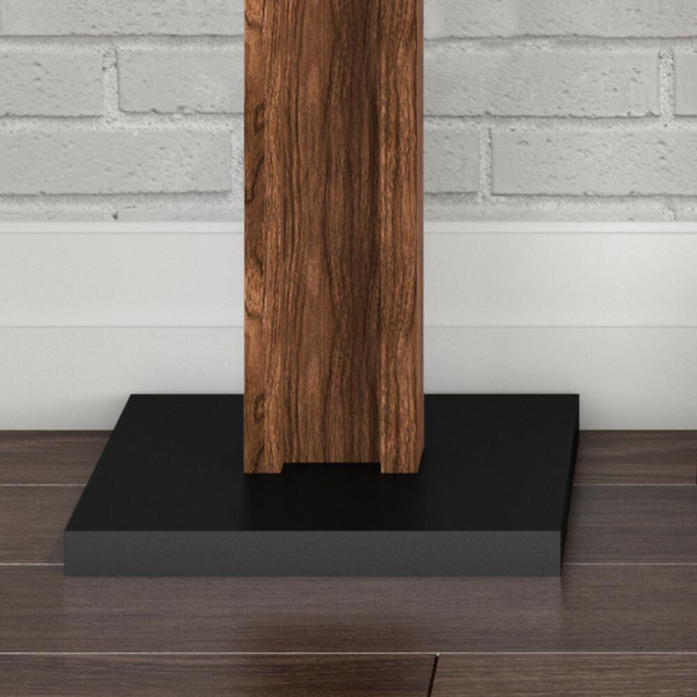 Cabideiro De Chão Multimóveis Cr35004 Nogal/Preto - 2