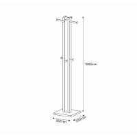 Cabideiro De Chão Multimóveis Cr35004 Nogal/Preto - 3