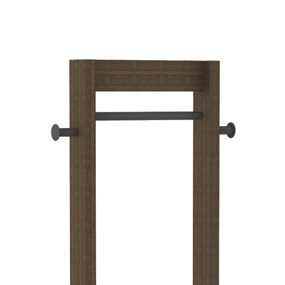 Cabideiro De Chão Multimóveis Cr35005 Nogal/Preto - 3