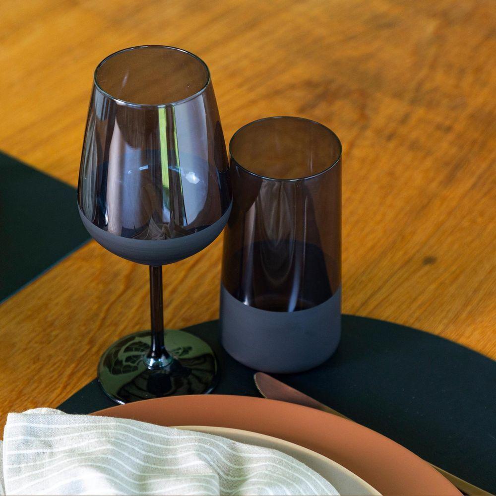 Jogo De Copos Copa E Cia 6 Peças Duo 540ml Em Vidro Azul Navy - 4