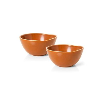 Jogo De Bowl Copa E Cia 2 Peças Vivant Em Cerâmica Terracota