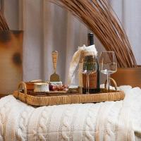 Bandeja Copa E Cia Rattan Retangular Com Alça 46 Cm X 31 Cm - 3