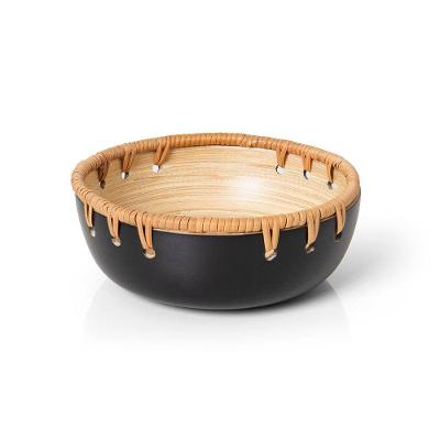 Bowl Copa E Cia Duo Rattan Preto