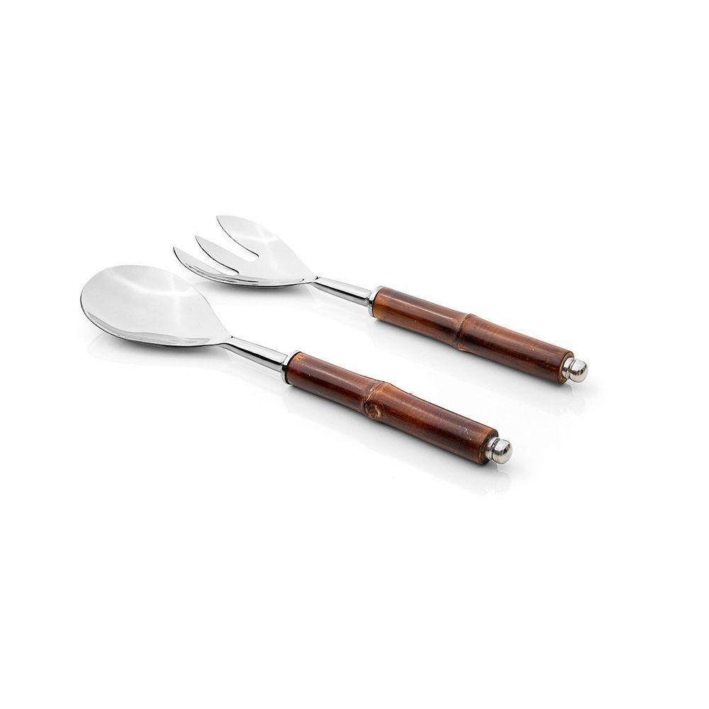 Conjunto De Talheres Copa E Cia Para Salada 2 Peças Garbo Bamboo - 1