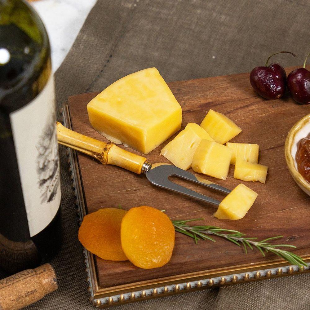 Conjunto De Talheres Copa E Cia Para Queijo 3 Peças Garbo Bamboo Silver - 2