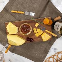 Conjunto De Talheres Copa E Cia Para Queijo 3 Peças Garbo Bamboo Silver - 3