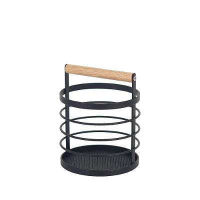 Porta Talheres Copa Ecia Rack Redondo Preto