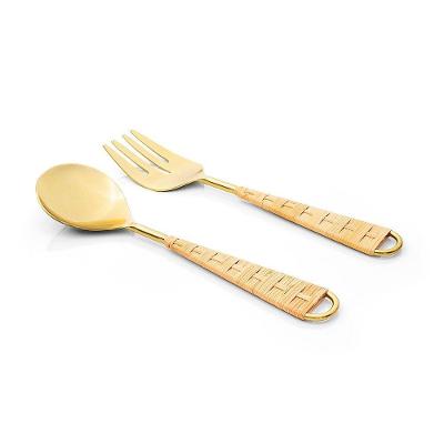 Conjunto De Talheres Copa E Cia Para Salada 2 Peças Garbo Rattan