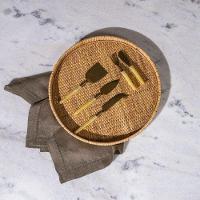 Conjunto De Talheres Copa E Cia Para Queijo 3 Peças Garbo Turim