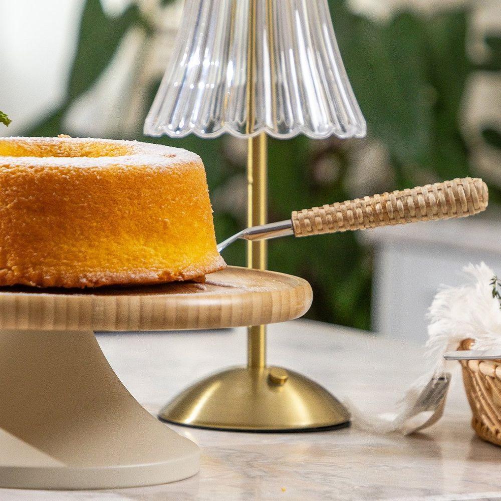 Conjunto De Talheres Copa E Cia Para Bolo 2 Peças Garbo Rattan Natural - 5