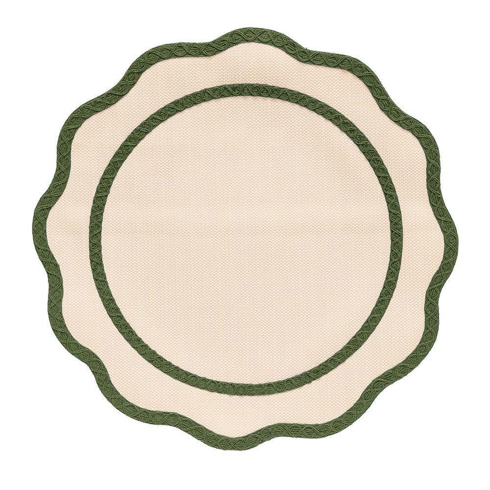 Jogo Americano Copa E Cia Avulso Brazil Nature Lola Circular Oliva - 1