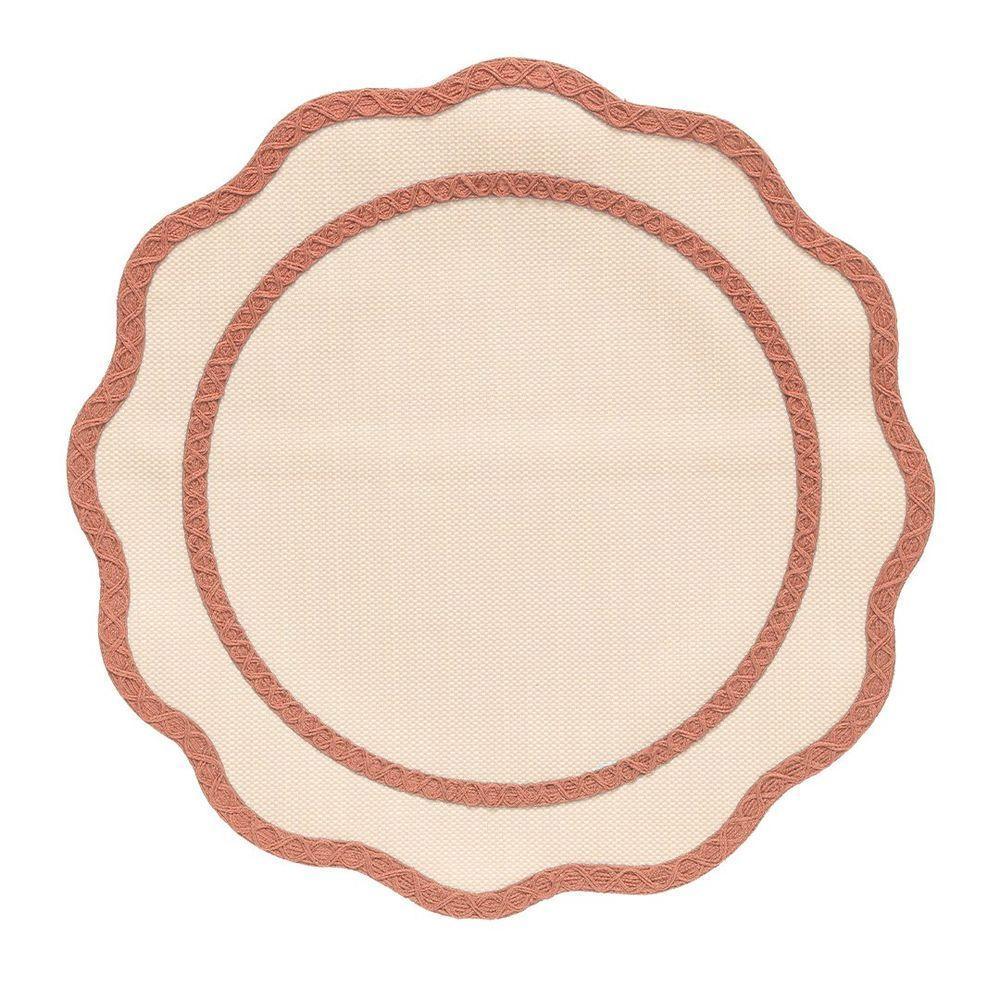 Jogo Americano Copa E Cia Avulso Brazil Nature Lola Circular Rosê - 1