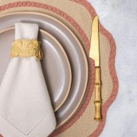 Jogo Americano Copa E Cia Avulso Brazil Nature Lola Circular Rosê - 3