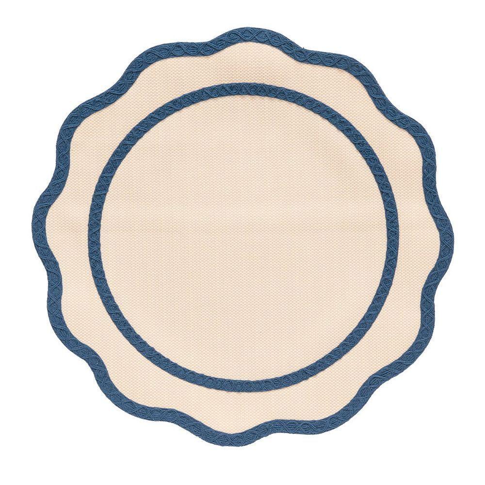 Jogo Americano Copa E Cia Avulso Brazil Nature Lola Circular Azul - 1