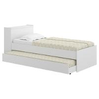 Bicama com Baú Embutido para Colchão 190cmx80cm Branca - 1