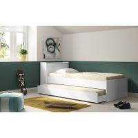 Bicama com Baú Embutido para Colchão 190cmx80cm Branca - 2