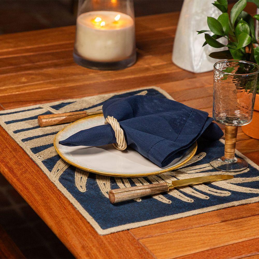 Jogo Americano Copa E Cia Avulso Brazil Nature Palm Denin - 2