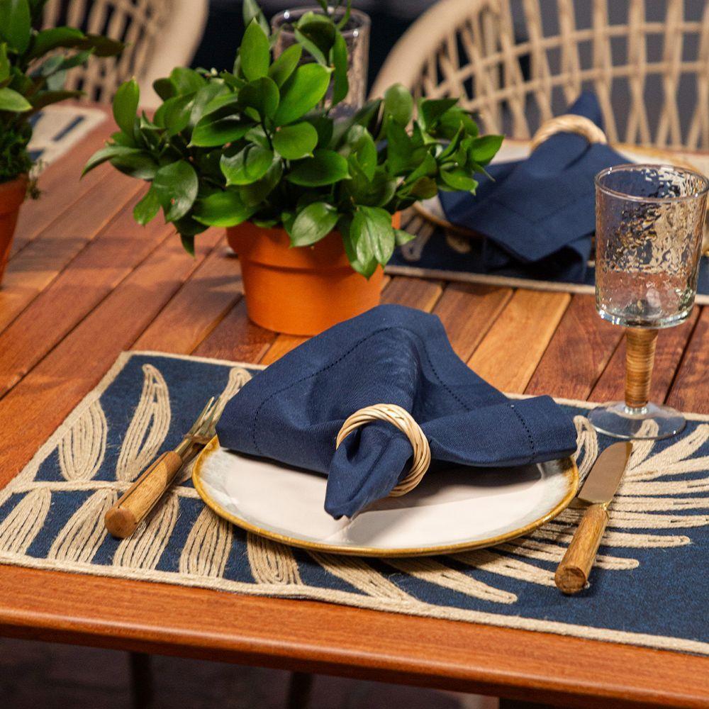 Jogo Americano Copa E Cia Avulso Brazil Nature Palm Denin - 3