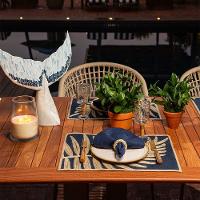 Jogo Americano Copa E Cia Avulso Brazil Nature Palm Denin - 4