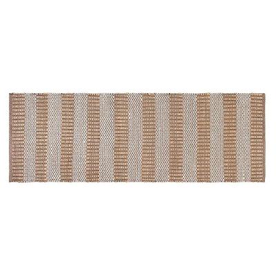 Tapete Copa E Cia Sense Nature Aisha Natural Com Listras - 60 X 180 Cm