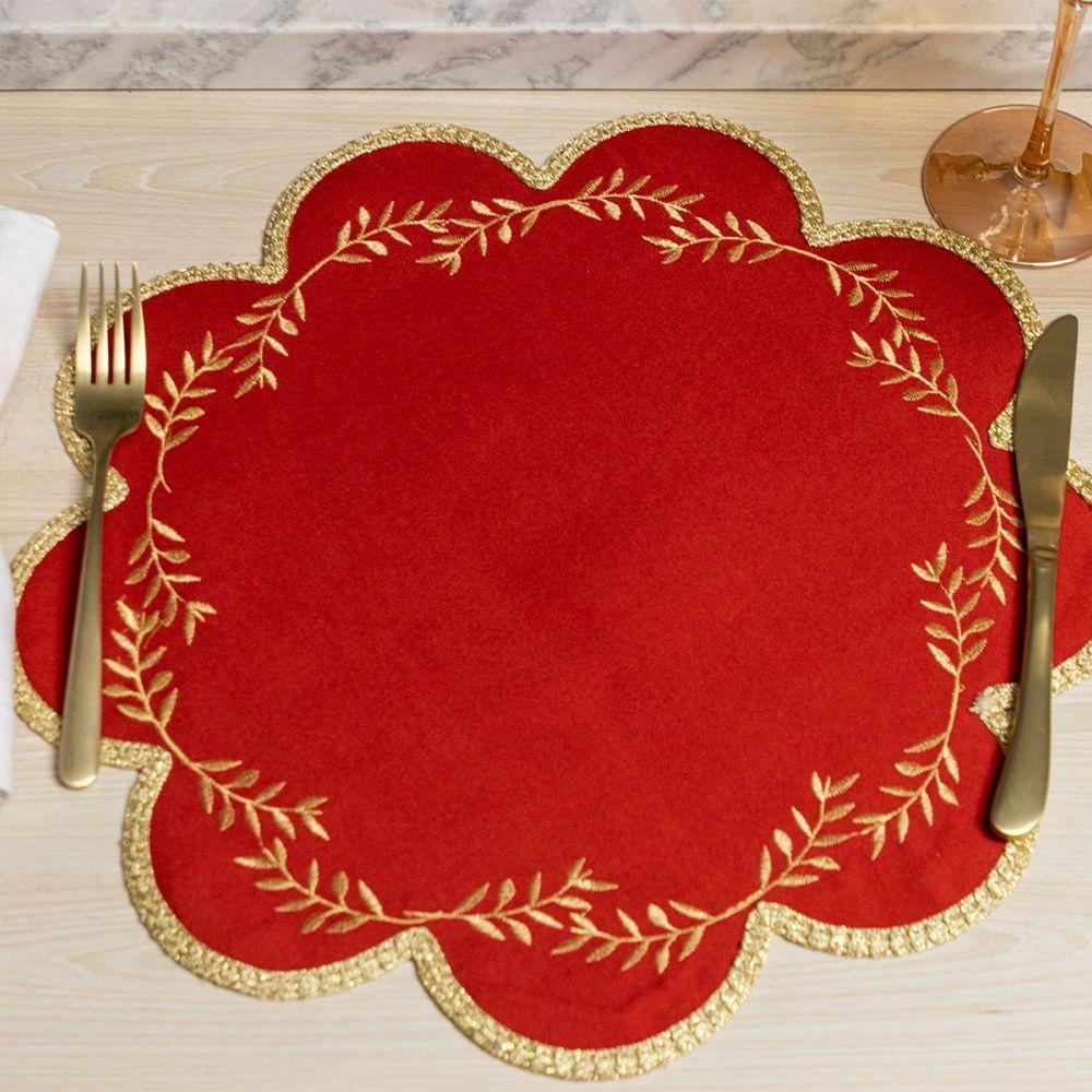 Jogo Americano Copa E Cia Avulso Brazil Nature Lili Vermelho - 4