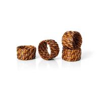 Anel De Guardanapo Copa E Cia 4 Peças Rattan E Bambu Natural - 1