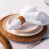 Anel De Guardanapo Copa E Cia 4 Peças Rattan E Bambu Natural - 2