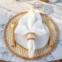 Anel De Guardanapo Copa E Cia 4 Peças Rattan Natural - 2