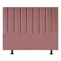Cabeceira Cama Box King Size Estofada 195 Cm Carla Suede Rosê - 1