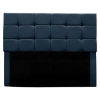 Cabeceira Cama Box Queen 160 Cm Bianca Suede Azul Marinho - 1