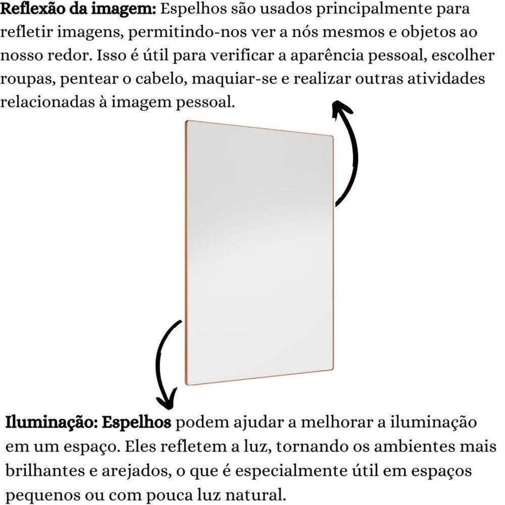 Espelho Decorativo Star Com Moldura Cobre Rosê - 5