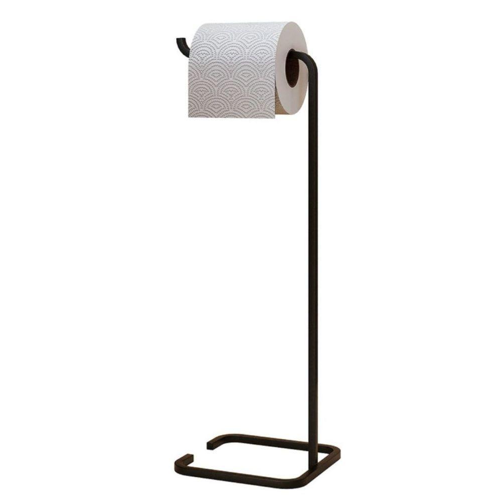Suporte Porta Papel Higiênico Para Banheiro Level Preto - 1