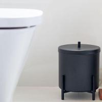 Kit 3 Lixeiras Cesto De Lixo De Banheiro Cozinha Level Preto