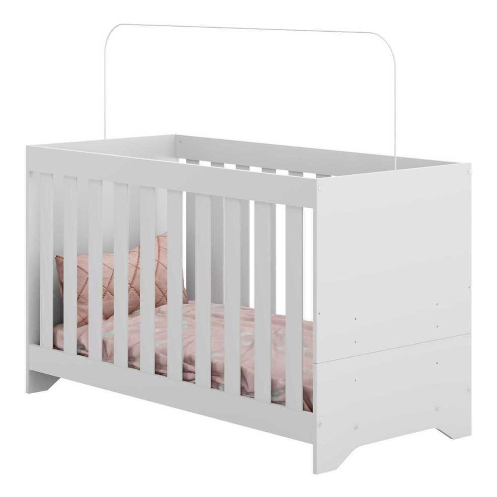 Berço 3 Em 1 Para Colchão 60 X 130 Cm Multimóveis Branco - 1