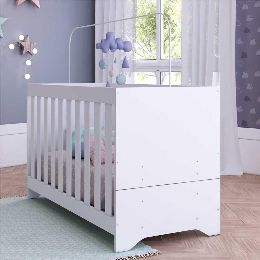 Berço 3 Em 1 Para Colchão 60 X 130 Cm Multimóveis Branco - 6