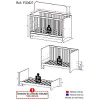 Berço 3 Em 1 Para Colchão 60 X 130 Cm Multimóveis Branco - 3