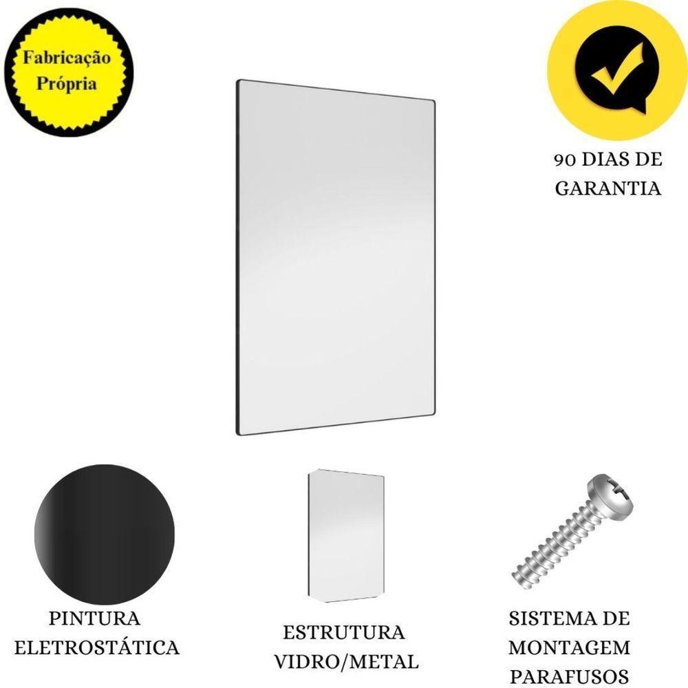 Espelho Decorativo Star Com Moldura Preto - 4